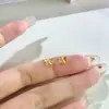 Pendientes Coreanos Pequeños con Lazo Xigu E2529 de Plata S999 en Toda la Superficie Pendientes Dulces de Gama Alta Elegantes de Nicho