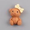 Resina Acessórios Leite Chá Cor Bonito Bow Urso Coelho diy Phone Case Patch Decoração Material Feito à Mão