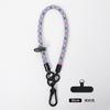 Cordão para Celular Pendurado no Pescoço Transversal 8mm Tira Trançada Corda Curta para Pulso Capa de Celular Cadeia de Cordão Atacado Fábrica