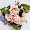 Estilo nórdico nueva flor artificial Rosa Australiana flor para sostener arreglo floral para escena de boda arreglo floral novia sosteniendo flor falsa