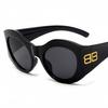 Gafas de sol de personalidad de moda europea y americana nuevas gafas de sol de tendencia pasarela doble BB gafas de sol calle forma cóncava transfronterizas