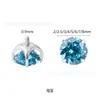Aretes de Titanio G23 Chapados en Platino para Hélice Auricular Aretes de Titanio Chapados al Vacío en Oro Blanco Joyería para Piercing Corporal con Zirconia 5A