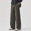 Pantalones Rectos de Pierna Ancha de Lyocell para Hombre 2026 Primavera/Verano Nuevo Estilo Sueltos Versátiles Casuales Pantalones de Hombre Estilo Americano Mezclilla Sintética Pantalones Largos