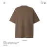 Camiseta de Algodão Puro Pesado 250g com Estampa de Letras Cruzadas Manga Curta Unissex Marca Tendência Modelagem Solta Comércio Exterior Transfronteiriço Venda por Atacado