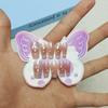 10 Peças de Manicure com Pérolas e Diamantes, Folha de Ouro, Sorriso, Olho de Gato, Adesivo para Unhas, Peças para Unhas Infantis de 12 a 18 Anos