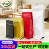 Saco de Embalagem para Café com Válvula Respirável, Impressão Colorida Personalizada, Bolsa Stand-Up, Saquinho de Chá Floral Personalizado, Zíper de Fácil Abertura, Saco com Selagem de Oito Lados