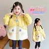 Casaco de Outono para Meninas 2026 Novo Super Fofo Bebê Manga Longa Blusa Jaqueta com Capuz Primavera e Outono Roupa Infantil