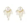 Pendientes de Borlas de Pétalos Explosivos de Verano Elegantes Suaves Franceses Diseño de Lujo Ligero Sentido de la Moda Temperamento Moda Accesorios Únicos para Orejas
