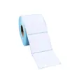 Papel de etiqueta térmico a prueba de tres (agua, aceite, fricción) 70*60*1000 logística express impresión de código de barras etiqueta adhesiva papel de código de barras