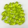 12*24MM Cristal Imitação Furo Reto Pingente Gota d'Água Contas Acrílicas DIY Artesanal Cortina de Porta Acessórios de Joias com Contas