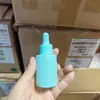 Botella gotero color macarrón para aceite esencial, botella portátil de muestra para cosméticos, botella de hombro plano para esencia, líquido original, botella de emulsión