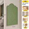 Estante de Pared de Tablero Perforado de Madera Maciza para Almacenamiento Pasillo Color Nogal Forma Decoración de Pared Exhibición de Almacenamiento