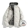 Chamarra de Plumón para Hombre Enbu, Nueva Otoño/Invierno Ligera con Capucha para Exteriores Espesa Cálida Chaqueta Acolchada, Abrigo Estilo Pareja