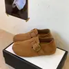 Versão em Couro Macio~Sapatos Casuais Retrô Francês com Biqueira Dividida Feminino 2026 Outono Novo Bico Redondo Solado Macio Slip-On Simples