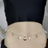 Cadena de Cintura de Concha Caracola Estrella de Mar con Perlas Metálicas Imitación y Cuentas, Estilo Bohemio Transfronterizo Europeo y Americano, Elementos Marinos