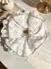 Elástico de cabelo multicamadas elegante para mulheres, com renda floral, estilo coreano. Suprimento para loja de acessórios, direto da fábrica de origem