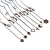Europeu e americano moda criativa máscara corrente preto ouro pingente óculos pendurado corrente metal anti-perda novos óculos acessórios atacado