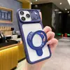 Funda de Teléfono Magnética de Verano con Soporte Adecuada para Apple 17Promax Color Sólido 16 Moderna 11/14/16E