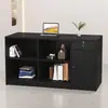 Mostrador isla para tienda de ropa, mostrador de recepción, mostrador de bar de lujo para empresa, mostrador de recepción, salón de belleza, mesa de mostrador pequeña para supermercado