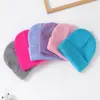 Gorro de Lana Tejido de Invierno para Niños Transfronterizo, Color Sólido, Protector de Orejas, Cálido, para Exteriores, Suave y Acogedor Gorro para Niños y Niñas