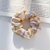 Novo scrunchie xadrez floral coreano para mulheres, de alta qualidade, elástico de cabelo doce e fofo, elástico de cabelo estiloso