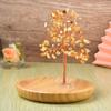 Placa de joyería con forma de árbol de la fortuna de cristal de color natural, árbol de citrino, decoración de almacenamiento, decoración del hogar, regalo de decoración