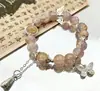 Arcoíris de verano ~ pulsera de nicho de color pequeño y fresco dopamina pulsera elástica de alta gama para mujer de verano al por mayor