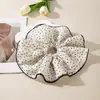 K irmã mais velha faixa de cabelo floral amassada novo temperamento elástico de cabelo corda para rabo de cavalo suave corda de cabelo