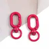 Hebilla de Colores de Alta Calidad Hebilla de Resorte Aleación Llavero Abierto Hebilla de Forma de 8 Pintada Accesorios para Joyería DIY