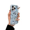 Guitarra de Dibujos Animados Adecuada para Phone16Promax Apple 14Pro No Golpea la Carcasa Funda para Teléfono Móvil 15 Estilo Nuevo 13 Completa