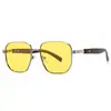 Gafas de Sol Polarizadas para Hombre, Popular Exportación Transfronteriza, Estilo Callejero Europeo y Americano, Modelo Influencer de Instagram, Gafas de Sol Cuadradas 14105