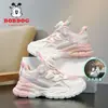Sapatos Infantis Babudou 2026 Verão Malha Única Respirável Leve Fivela Rotativa Tênis Esportivo para Meninas Sapatos de Pai Sapatos de Corrida