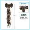 Peluca de Cola de Caballo Alta para Mujer con Lazo Perezoso, Moño de Cabello Semi-Atado con Pinza para el Cabello, Trenzas Falsas Personalizadas