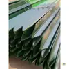 Postes de valla, malla de alambre triangular, postes sólidos, postes puntiagudos de hierro fundido en forma de Y a prueba de óxido, postes de soporte, espalderas para trepar