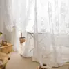 Nueva cortina francesa redonda con espejo y flores, para sombrear ventanas, con varillas de tela de encaje, venta al por mayor, instalación sin perforaciones de cortina de gasa terminada