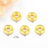 Tienda de oro mismo estilo oro arena antiguo moneda cinco emperadores accesorios diy año de nacimiento cuerda roja pulsera tobillera moneda de cobre para hombres y mujeres