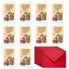Novo Cartão de Agradecimento de Mudança Grande com Conjunto de Envelopes, Pequeno Cartão Criativo com Mensagem Manuscrita de Desenho Animado Atacado