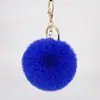 Novo Chaveiro Fivela Bola de Pelo de Unicórnio PU Imitação de Pelo de Coelho Rex Moda Pingente para Bolsa Feminina Venda Direta da Fábrica