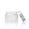 Frasco de Vidro Fosco Transparente para Creme 50g Frasco para Creme Facial 30g Tamanho Viagem 100g Pote para Máscara Facial Embalagem Cosmética Reembalada