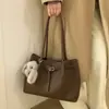 Bolsa de Axila Esmerilada para Mujer 2025 Invierno Nueva Moda Gran Capacidad Versátil Bolso Tote Casual Moda Bolso de Hombro