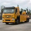 Camión de Remolque de Doble Eje Trasero, Remolque de Rescate Uno a Uno, Sinotruk Howo Max Carrocería Ancha Cabina Dormitorio Ancha