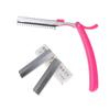 Navaja para Cejas Herramienta de Maquillaje Maquillador Cuchilla para Cejas Cuchillo para Recortar Cejas Soporte Set para Recortar Cejas para Principiantes Portátil