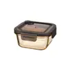 Recipiente Quadrado de Vidro Borossilicatado Alto para Armazenamento de Alimentos 520ml