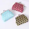 Mini Billetera de Metal con Patrón Geométrico Retro, Pequeña Cartera para Guardar Monedas y Llaves de Mujer, Bolsa de Regalo para Eventos