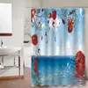Cortina de Ducha Amazon Nueva Decoración de Baño Transfronteriza Tela Estilo Europeo Nuevo Poliéster Estampado Cortina Divisoria Cortina de Ducha Zhejiang