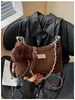 Bolsa de Hombro Maillard para Mujer 2026 Nuevo Otoño Retro Gamuza Hombro Axila Cruzada Cubo