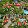 H Cogumelos Artificiais Mini Cogumelos Coloridos de Espuma Micro Paisagem Vaso Acessórios para Bonsai de Natal Decorações de Frutas Artificiais