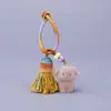 Pingente Fofo de Cachorro com Flocagem de Resina para Capa de Celular, Pingente de Bolsa, Chaveiro DIY, Ornamento para Chaveiro, Decoração Pendente Artesanal