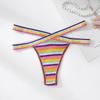 2023 Nuevo Estilo Refrescante Cómodo Calzones de Mujer Sin Costuras Sexy Deportivo Fitness Cadera Durazno Algodón Tanga T-Pants