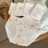 Ropa Interior Original Ka Meow de Costilla Talla Plus para Niñas de Algodón Puro para Mujer Algodón Bebé 7A Entrepierna Extra Larga de 18 cm Entrepierna Completamente de Algodón Antibacteriano
